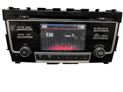 2017 - 2018 Nissan Altima OEM Single CD Multi Media Bluetooth AM FM XM Radio Receiver