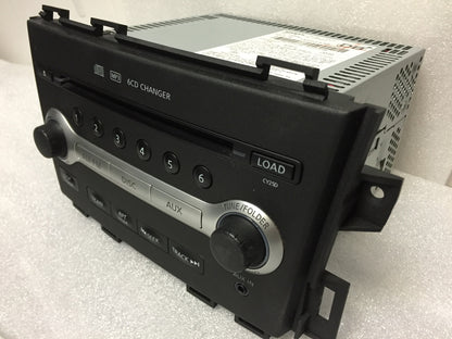 2009 - 2010 Nissan MURANO OEM AM FM Radio Stereo AUX MP3 6 Disc CD Changer Receiver CY25D, 28185 1AA0A, 281851AA0A, 28185-1AA0A, PN-2955H, PN 2955H, PN2955H