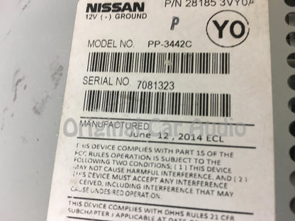 2013 - 2017 Nissan Versa OEM AUX AM FM Single CD Radio 28185 3VY0A