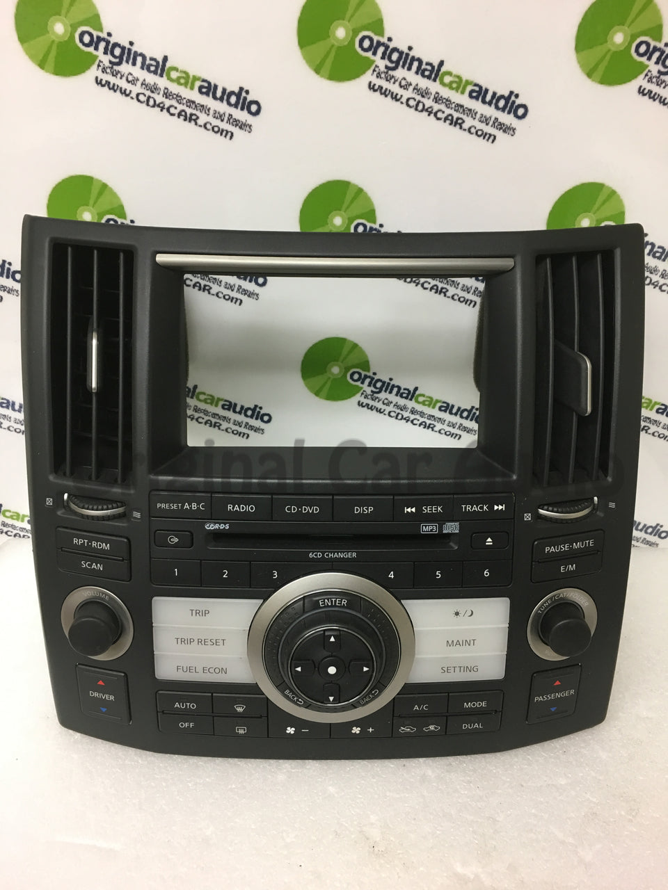 2006 - 2008 Infiniti FX35 FX45 OEM Radio Control Panel Climate Control FACEPLATE ONLY