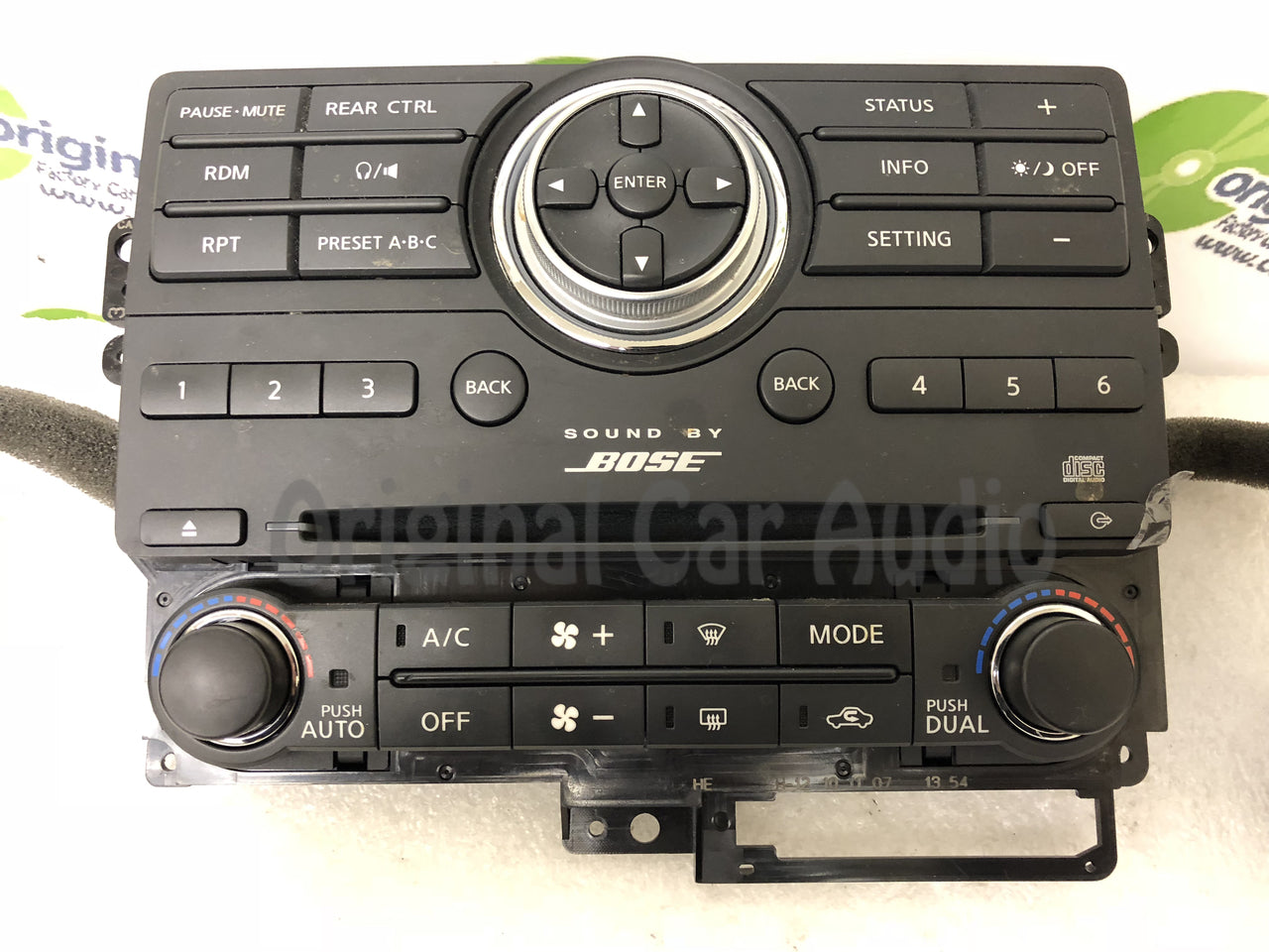 2007 - 2013 Nissan Pathfinder Armada OEM BOSE Audio Climate Control Panel