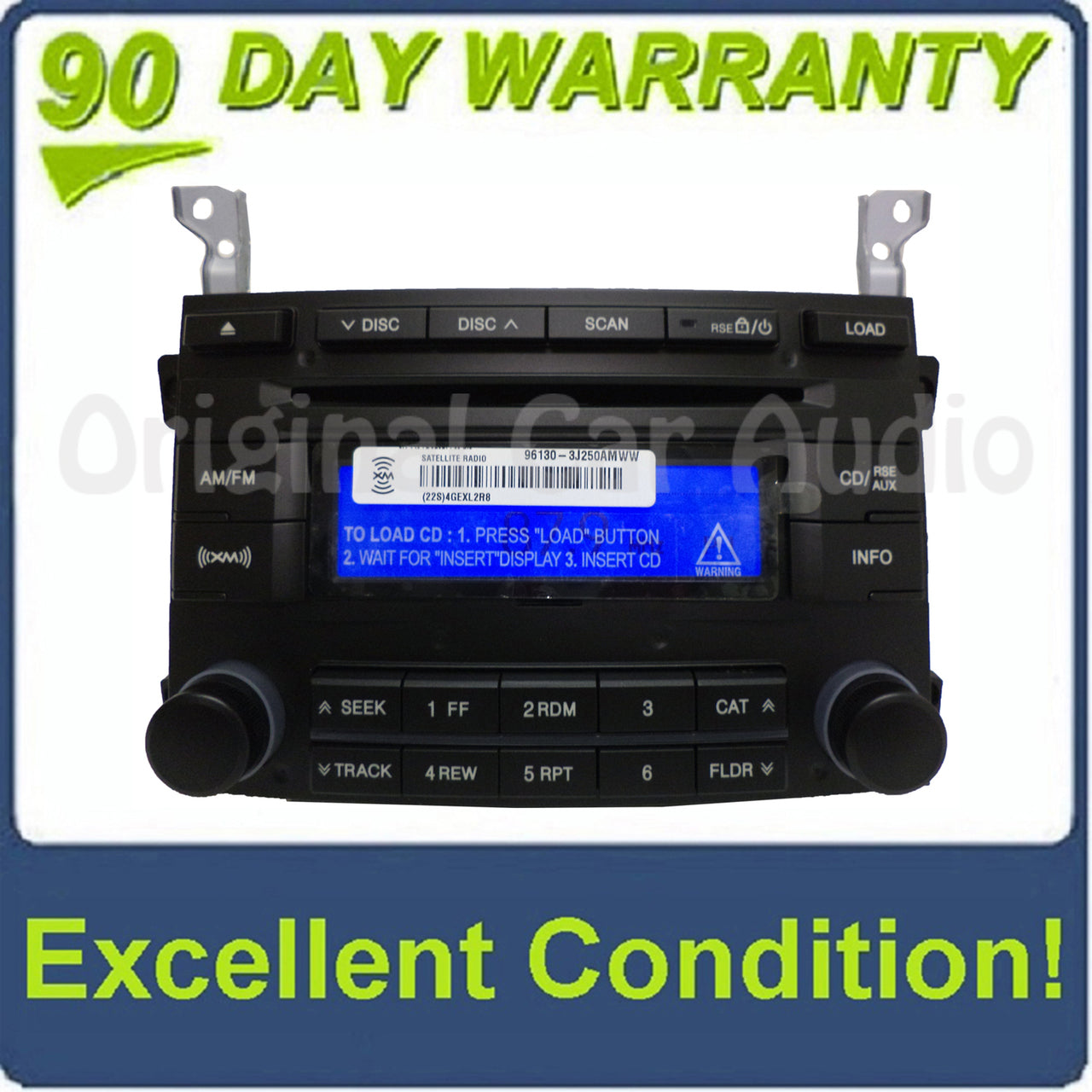 HYUNDAI Veracruz Infinity Radio Stereo 6 Disc Changer MP3 CD Player XM Satellite 2009 2010 2011 2012 961303J250