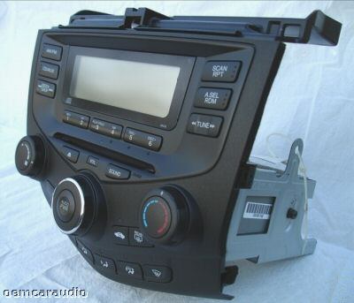 2003 - 2007 Honda Accord Radio and CD Player LX 4DR 2AC0