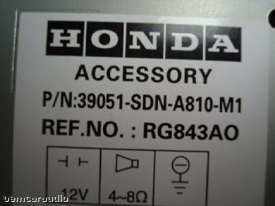 New 2003 Honda Accord Radio, GPS  Navigation, and 6 CD Changer