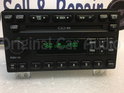 2003-2004 Ford Explorer Expedition 6 CD Changer AM FM COMP Radio 2L1F-18C815-ED