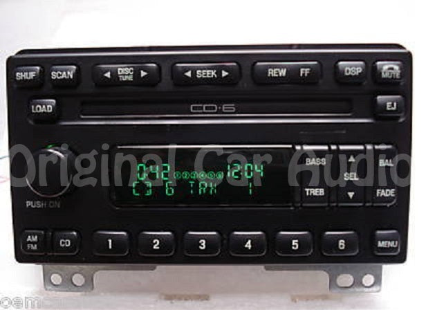 2003 2004 Ford Expedition OEM Radio AM FM 6 CD Changer Player