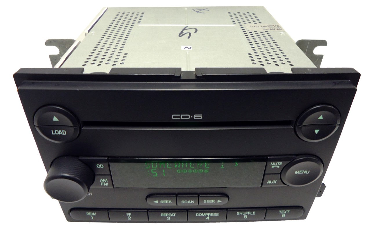FORD Freestar MERCURY Monterey Radio Stereo 6 Disc CD Player AUX 2006 2007 6F2T-18C815-FA Fo237