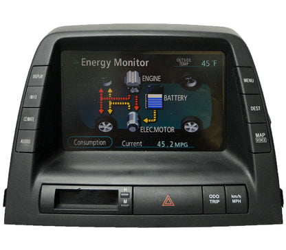 REPAIR 2006 - 2009 Toyota Prius Navigation Information Center Display Screen REPAIR ONLY
