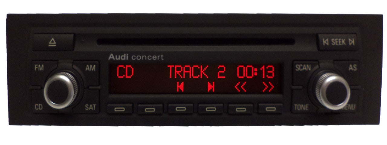 NEW AUDI Concert Radio SATELLITE Stereo CD Player A3 2006 2007 2008 w/Chrome