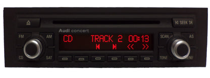 NEW AUDI Concert Radio SATELLITE Stereo CD Player A3 2006 2007 2008 w/Chrome