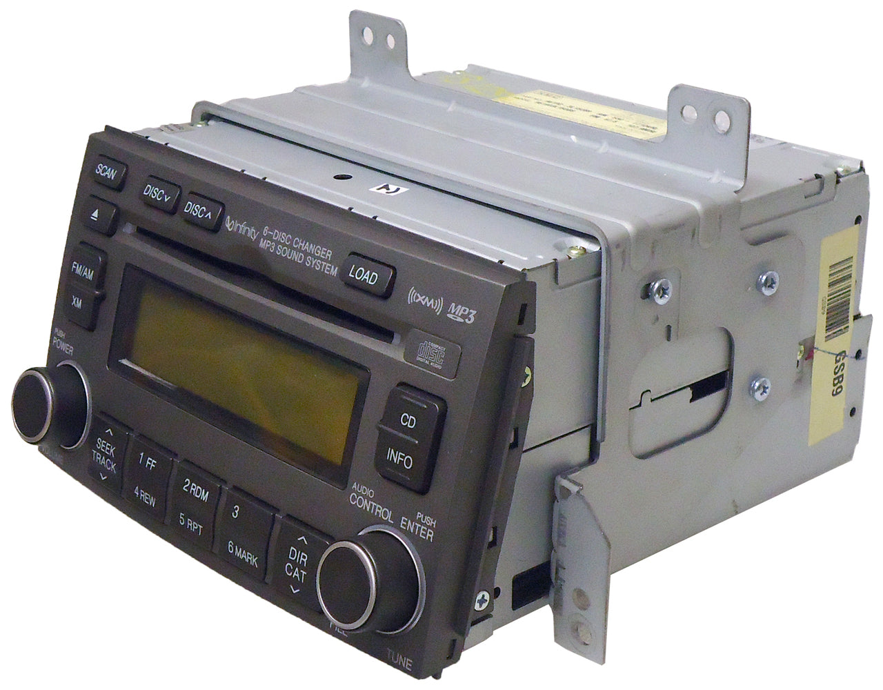 2007 2008 Hyundai Azera INFINITY SAT Radio Stereo 6 Disc Changer MP3 CD Player GREY
