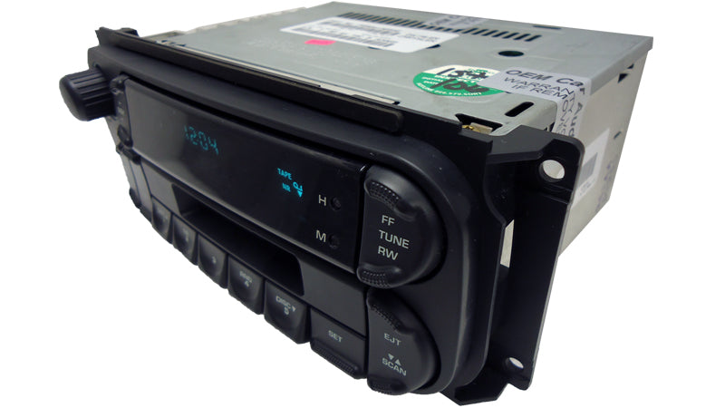 2002 - 2007 Chrysler Jeep Dodge OEM AM FM Radio Cassette Tape Player Receiver RBB