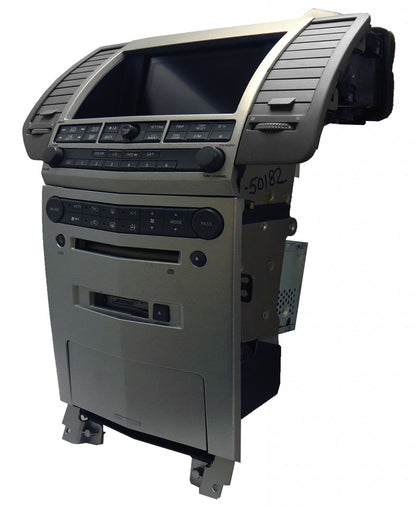 04 05 06 Nissan Maxima Radio Tape and 6 CD player Screen Display Buttons Bezel Full Unit BOSE GREY