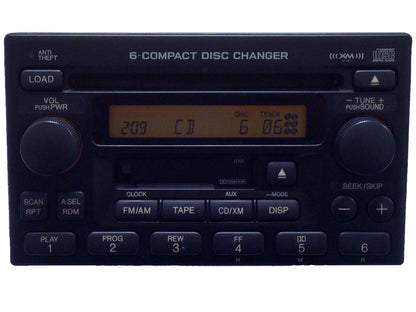 98 99 2000 01 02 Honda Accord CRV Odyssey Radio XM TAPE and 6 Disc CD Changer 39100-S9A-A601 or 39100-A9A-A200
