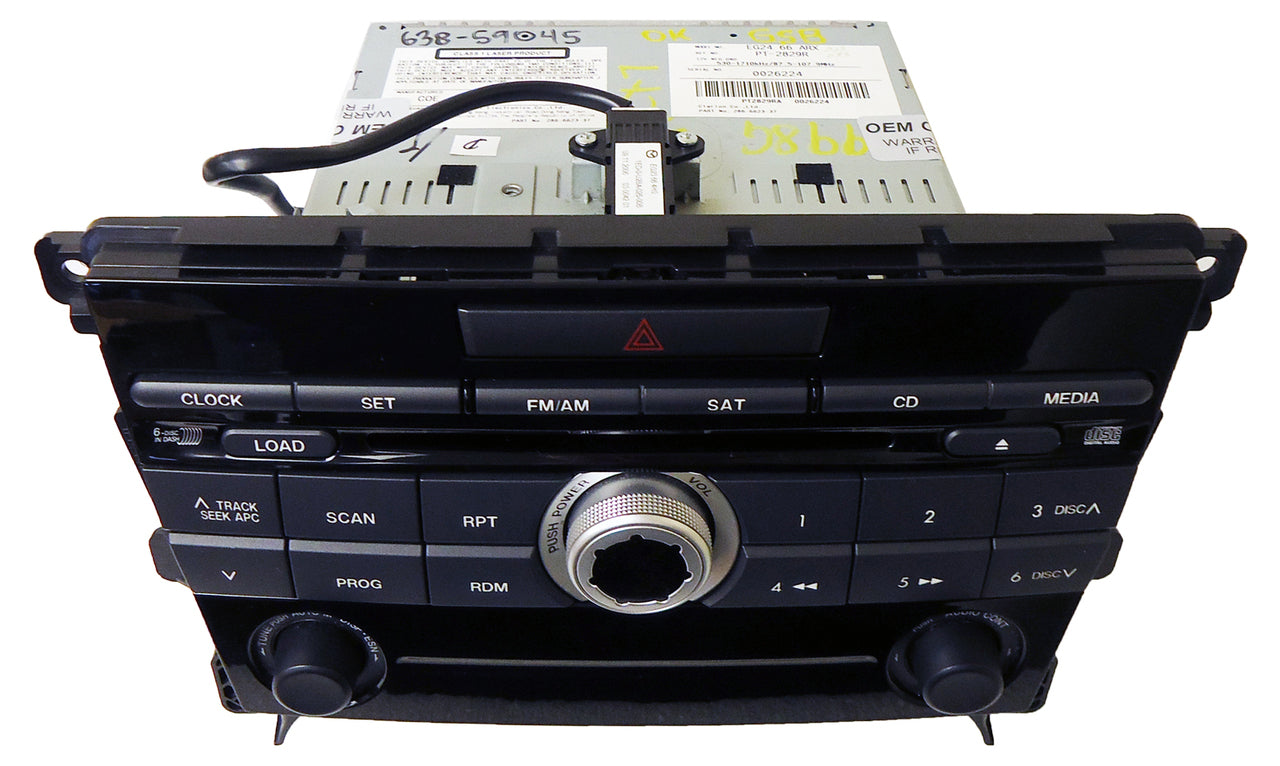 07 08 09 Mazda CX-7 XM BOSE Radio 6 Disc Changer CD Player EG276669RX 2007 2008 2009