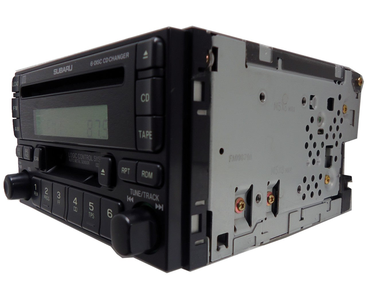 SUBARU Legacy Forester Impreza Radio 6 CD Changer P123 1996 1997 1998 1999 2000 2001 2002 2003 86201FC080 BLACK