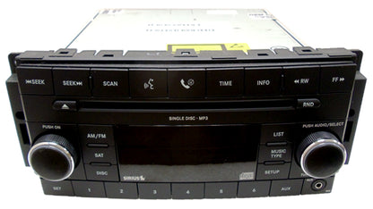 2007 - 2013 JEEP CHRYSLER DODGE OEM Sirius Satellite XM AM FM Radio AUX MP3 CD Player Receiver RES