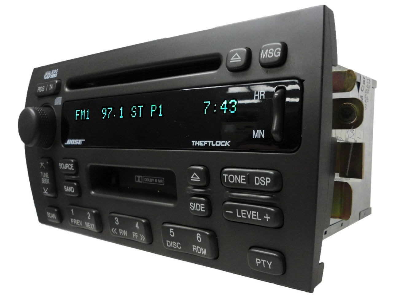 98 99 2000 01 02 Cadillac CATERA DEVILLE ELDORADO Bose Radio CD Player Tape Cassette Stereo 1998 1999 00 2001 2002 09384346