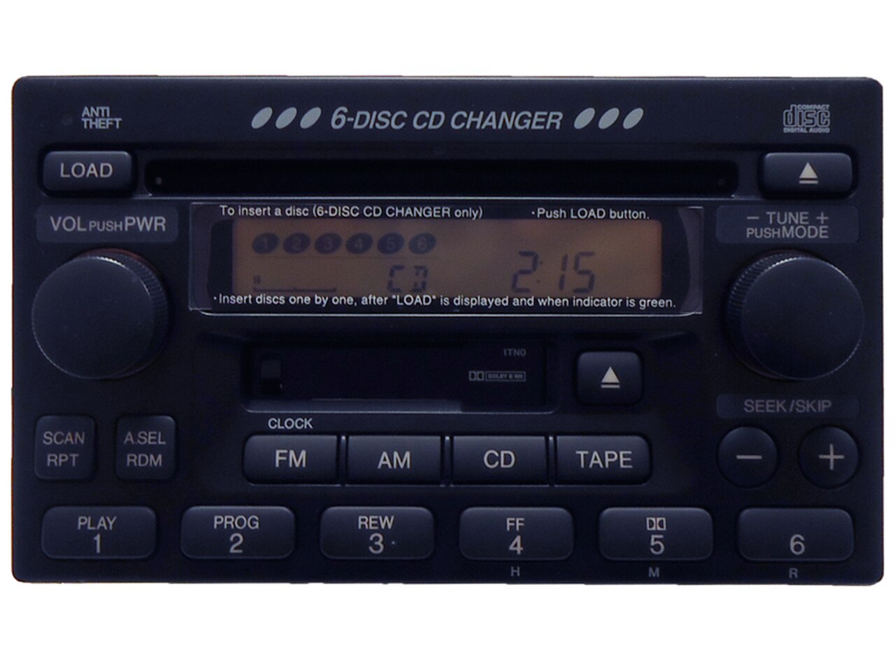 Re-manufactured Prelude Odyssey S2000 Radio Tape and 6 CD Changer 1999 2000 2001 2002 2003 2004 2005 2006