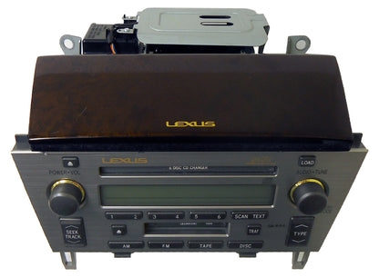 05 06 07 08 09 10 2005 - 2010 Lexus SC430 Radio Tape Cassette Mark Levinson Radio 6 CD Changer OEM P6846