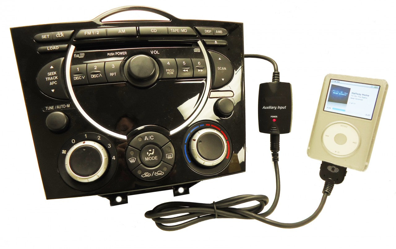 NEW MAZDA iPod iPhone MP3 Aux Adapter Interface 2001 2002 2003 2004 2005 2006 2007 2008