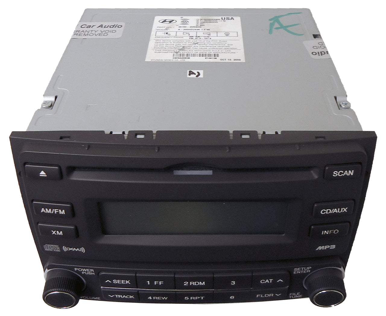 Hyundai ELANTRA Radio XM Satellite MP3 CD Player