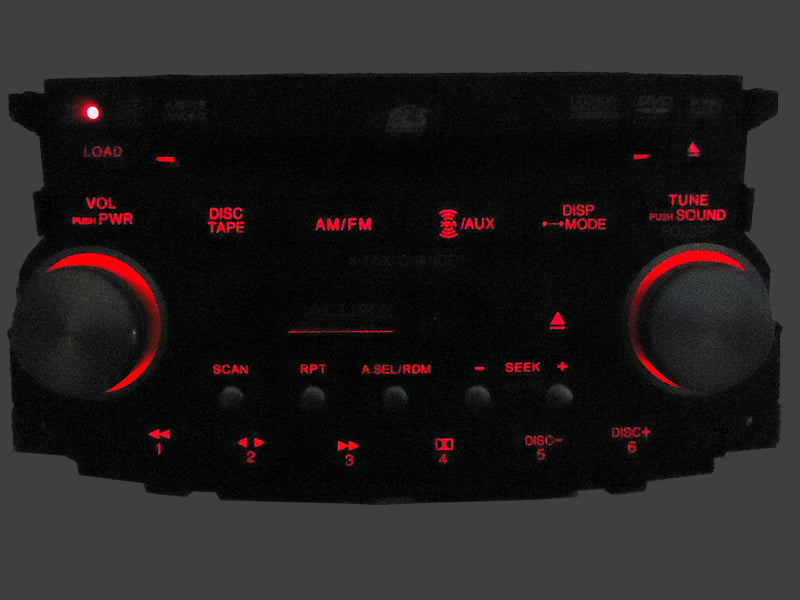 Acura TL Tape 6 Disc CD Player MP3 XM DVD AUX 2007 2008, 1TB6