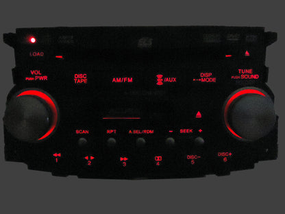 Acura TL Tape 6 Disc CD Player MP3 XM DVD AUX 2007 2008, 1TB6