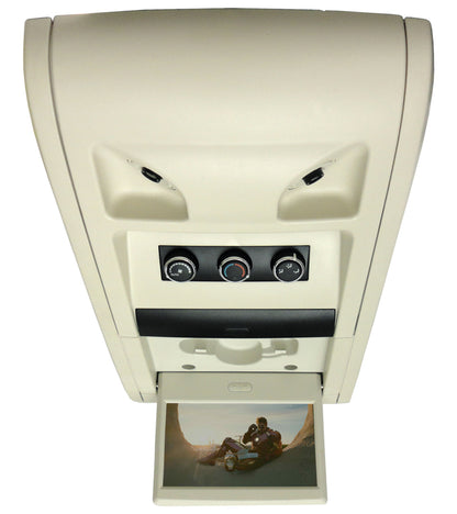 2009 - 2012 Chrysler Town & Country Dodge Grand Caravan OEM Rear Entertainment Overhead DVD LCD Screen Display w/ Climate Light Grey