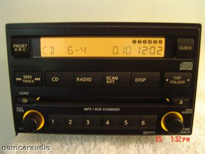 NEW 2005 2006 2007 NISSAN Pathfinder RDS Radio 6 Disc CD Changer MP3 Player
