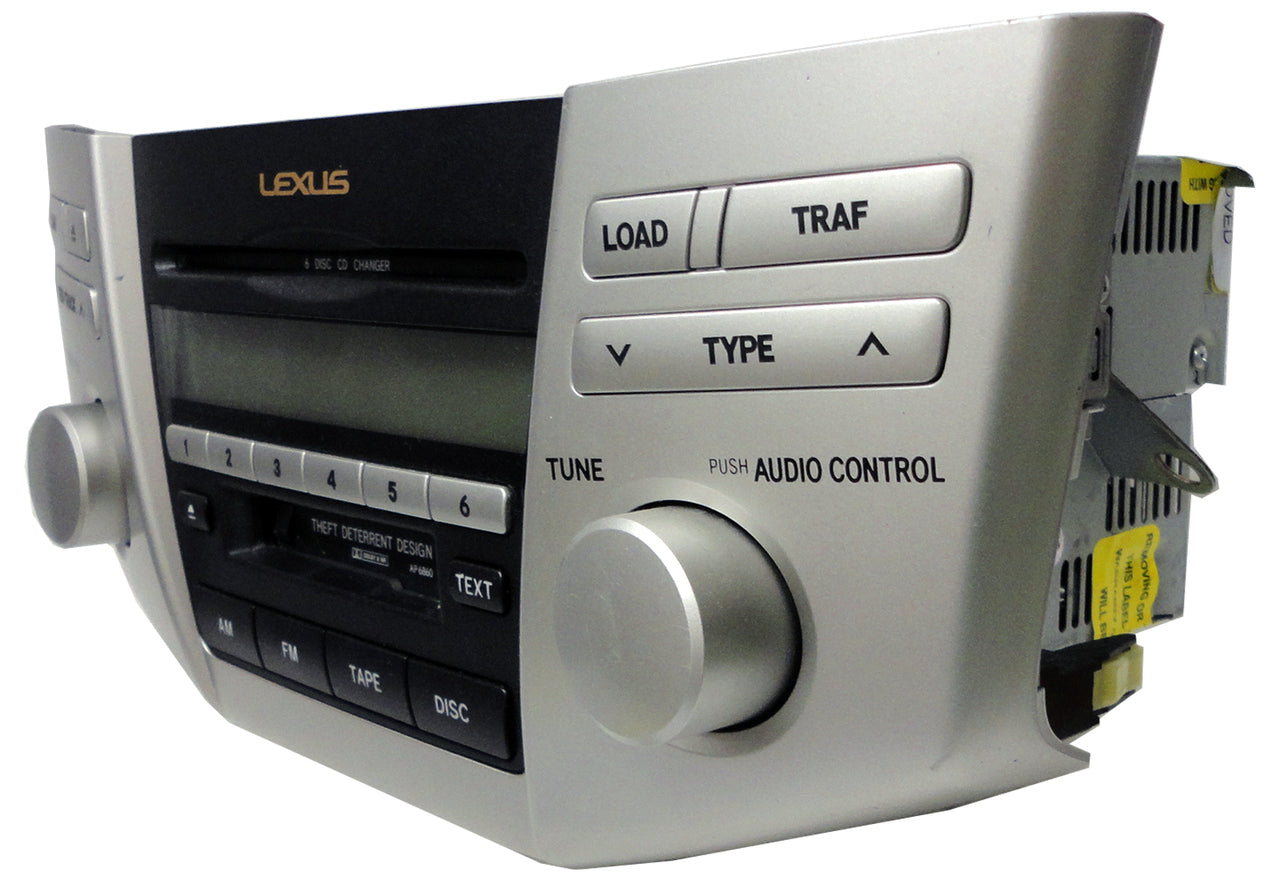 2005 2006 Lexus RX330 RX400h Radio and 6 CD Player