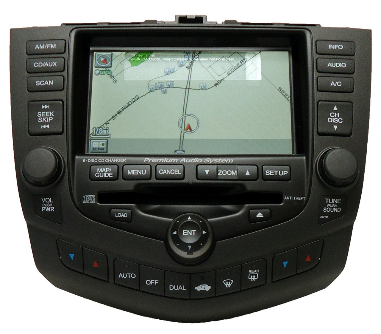 NEW Honda Accord NAVIGATION Nav GPS Touch Screen Display LCD 6 Disc CD Changer Player 2GY0 03 2003