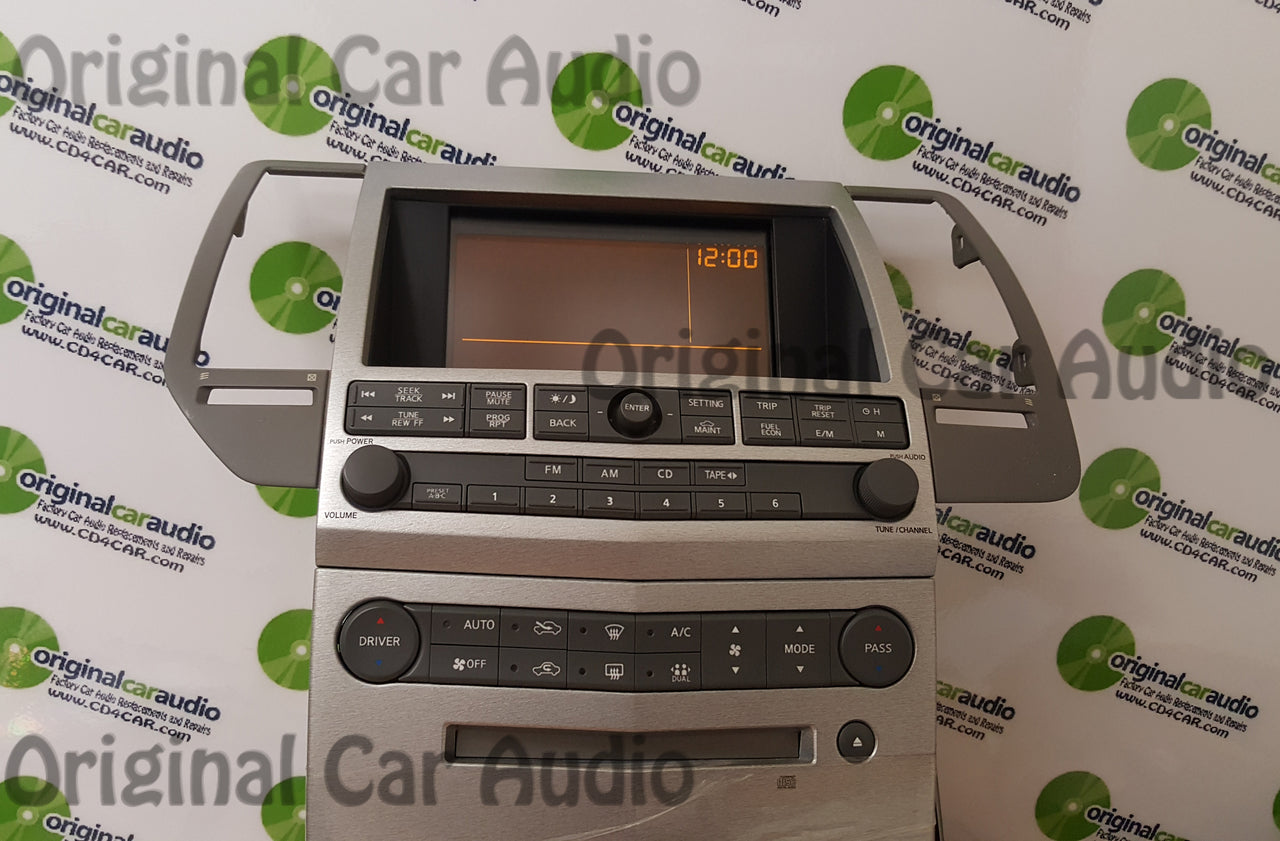 04 06 05 Nissan MAXIMA Full Dash Unit BCM Screen Display Cd Tape Radio Stereo Player BLACK