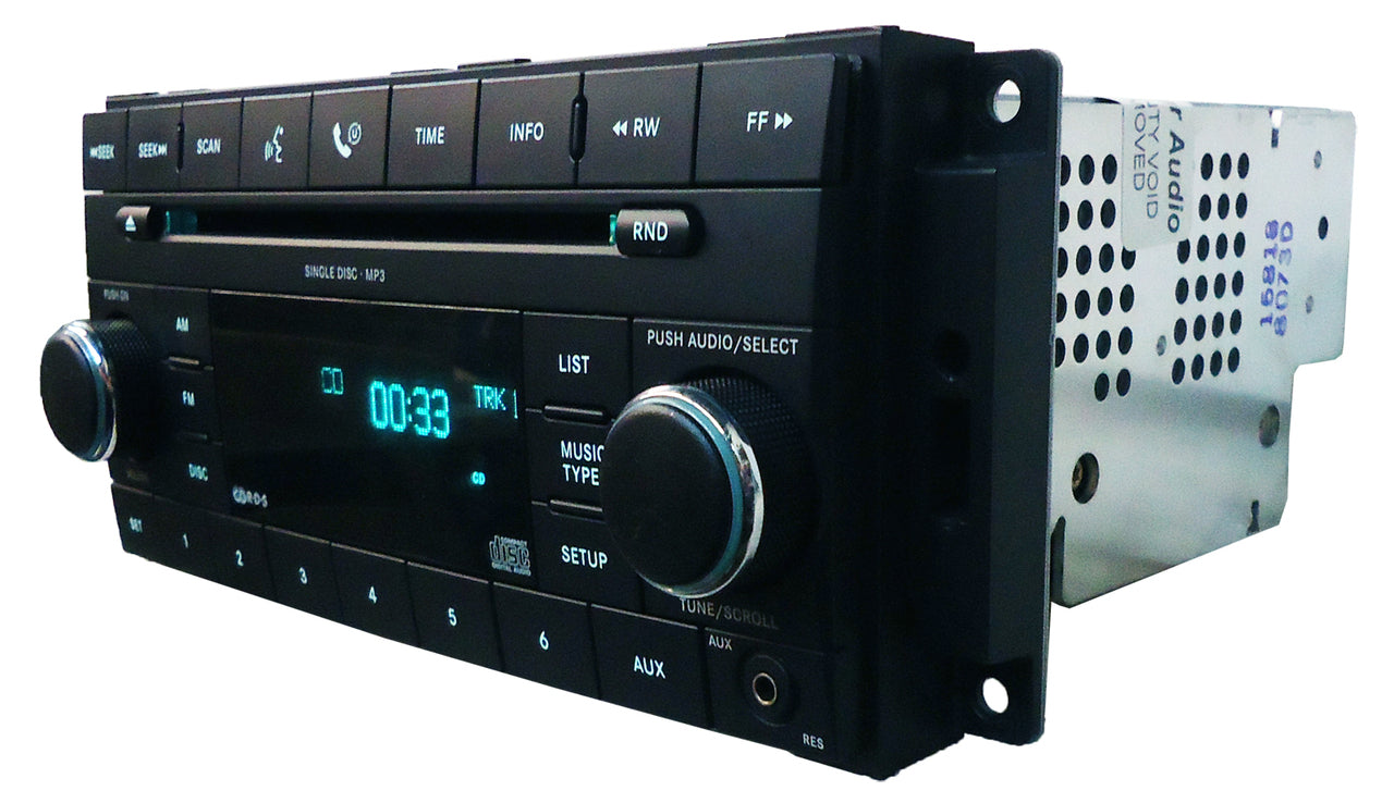 2007 - 2013 Chrysler Jeep Dodge OEM AM FM Radio AUX MP3 CD Player Receiver RES
