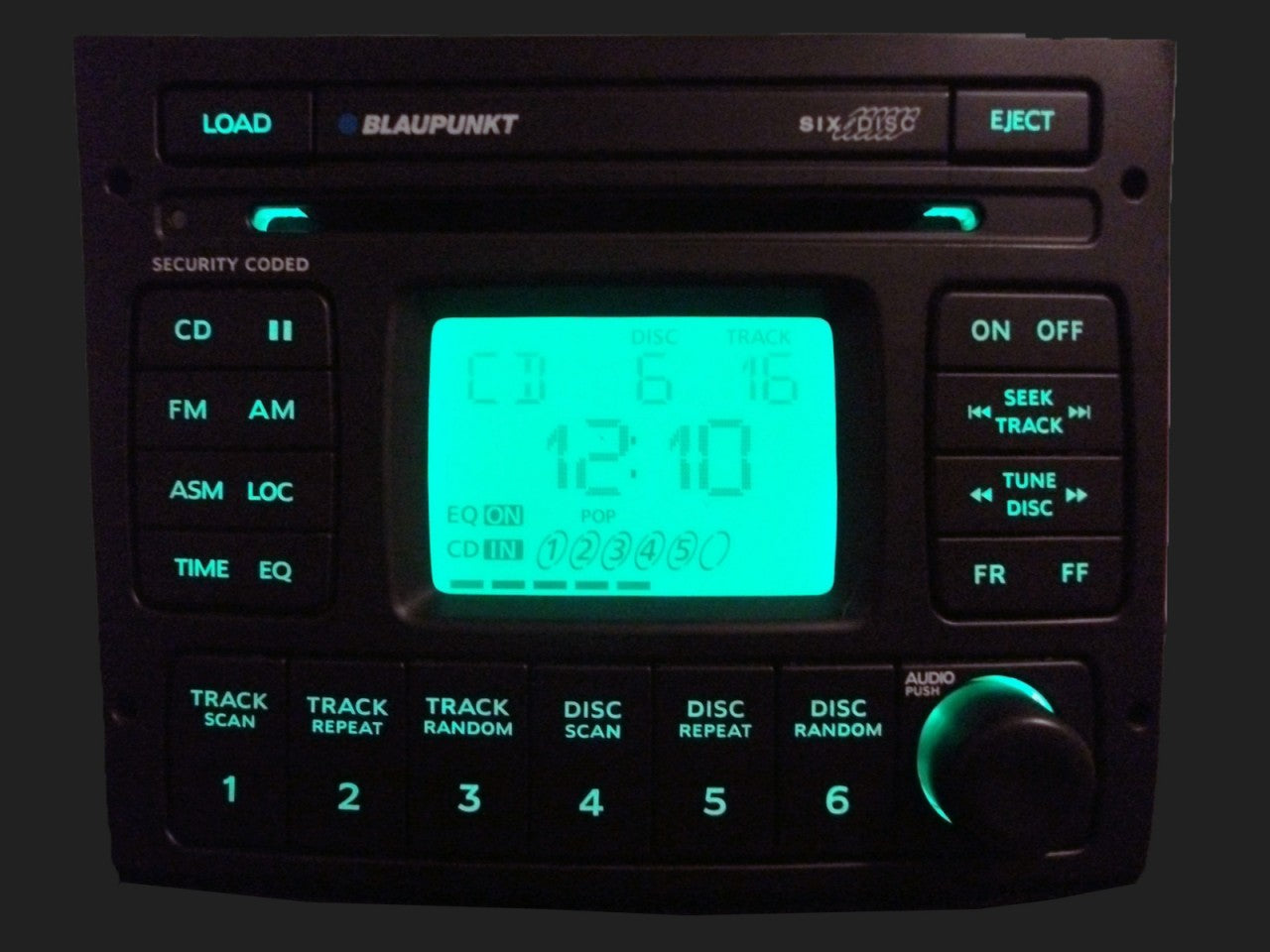 2004 - 2006 Pontiac GTO BLAUPUNKT Radio 6 Disc CD Changer Stereo OEM