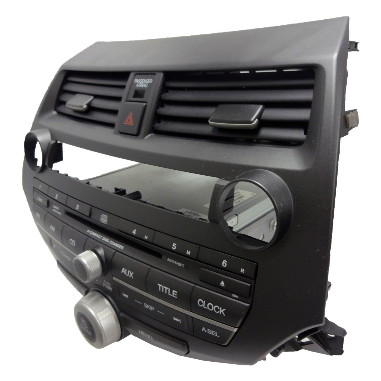 3BB4 Honda Accord Crosstour Radio 6 Disc Changer CD Player w/Face