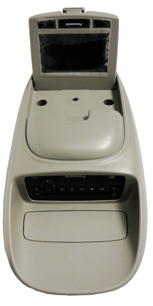 GMC rear entertainment system display screen overhead DVD player