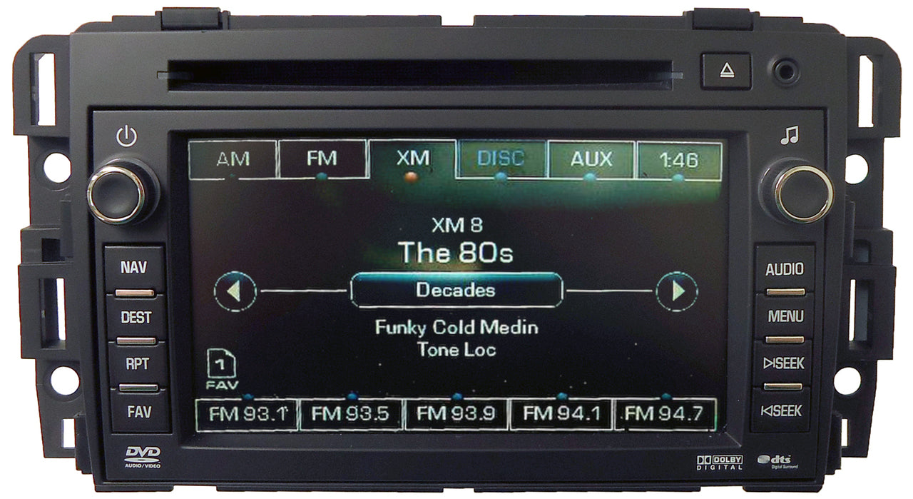 2009 - 2010 Unlocked Buick Chevy Navigation DVD CD Player Display Radio UZR