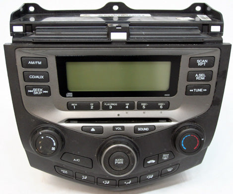 2003 - 2007 Honda Accord OEM AM FM Radio CD Player LX 4DR 2AC2