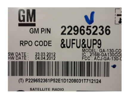 13 Chevrolet Malibu Volt OEM Factory Radio CD Player AM FM MP3 UFU SPECIAL ORDER
