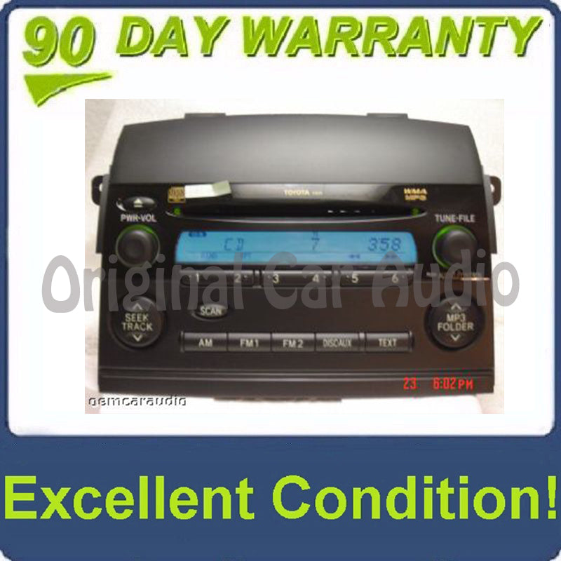 Toyota Sienna Radio MP3 CD Player 86120-AE040 2004 2005 2006 2007 2008 2009 2010