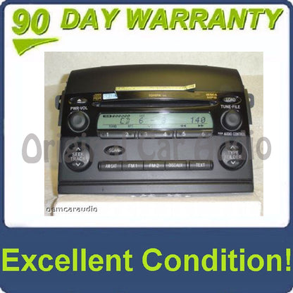 2004 - 2010 Toyota Sienna 6  CD and MP3 Player