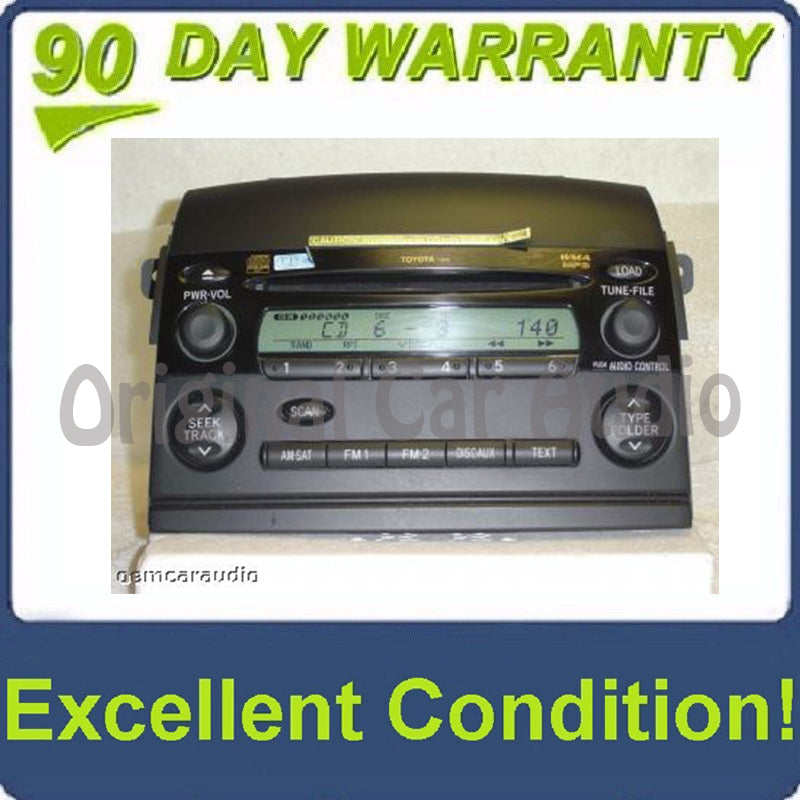 Toyota Sienna Radio Receiver AM FM 6 CD Changer MP3 Player