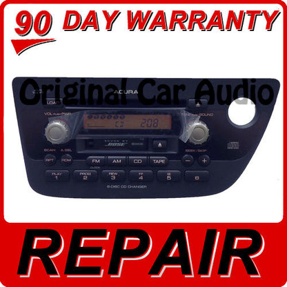 REPAIR ACURA RSX Radio 6 Disc CD Changer Tape Player BOSE OEM 1TJ3 1TJ2 02 04 05 06 1TJ2