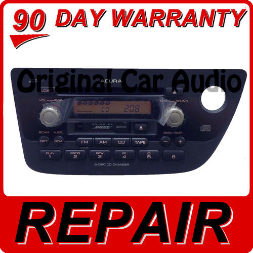 REPAIR ACURA RSX Radio 6 Disc CD Changer Tape Player BOSE OEM 1TJ3 1TJ2 02 04 05 06 1TJ2