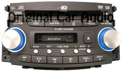 2004 - 2006 ACURA TL Radio 6 Disc CD Changer DVD Cassette 1TB2