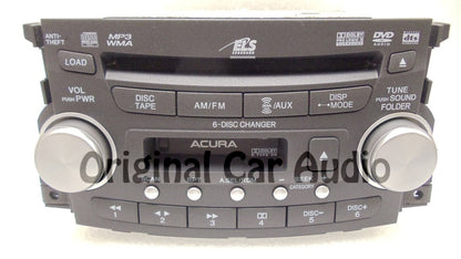 2007 2008 Acura TL Radio Tape MP3 AUX DVD & 6 CD Player 1TB4