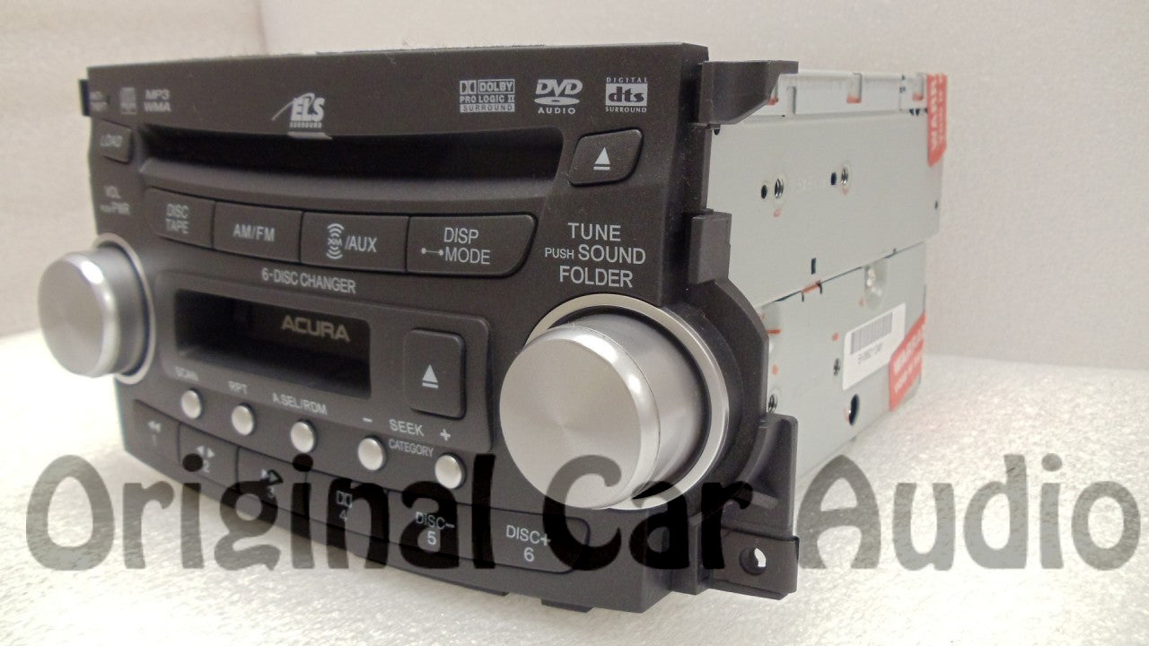 2007 2008 Acura TL Radio Tape MP3 AUX DVD & 6 CD Player 1TB4