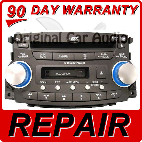 REPAIR 04 05 06 07 08 ACURA TL 6 Disc Changer CD DVD Player   1TB0, 1TB1, 1TB2, 1TB3, 1TB4, 1TB6, 1SB0, 1SB1, 1SB2, 1SB3 2004 2005 2006 2007 2008