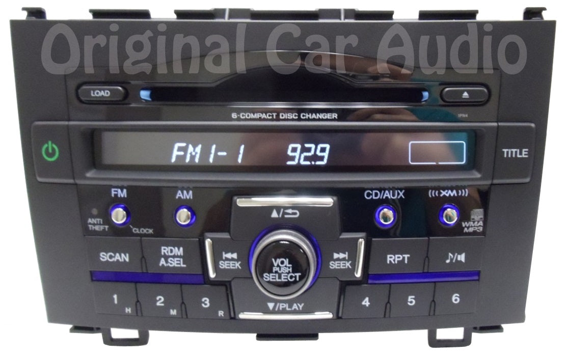 Honda Radio 6 Disc CD Changer 1PN4 XM MP3 Stereo AUX